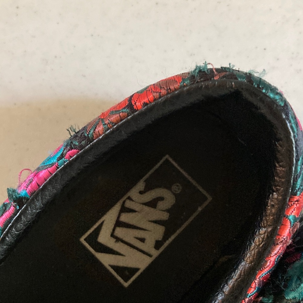 Vans Black Slip-On with Colorful Floral Embroidery - Picture 9 of 10